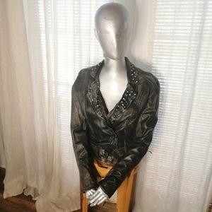 Allsaints Spiked Leather